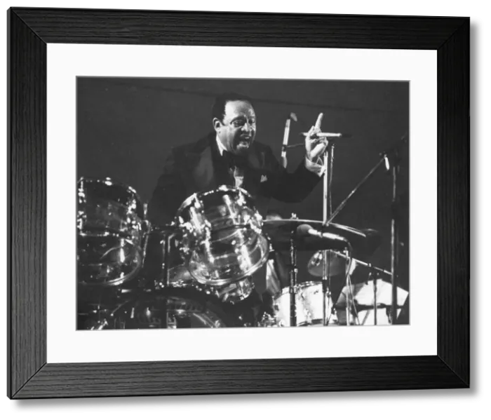Framed Print : Lionel Hampton Big Band, Capital Radio Jazz Festival, Knebworth, Herts, 1982. Creator Framed Print : Lionel Hampton Big Band, Capital Radio Jazz Festival, Knebworth, Herts, 1982. Creator