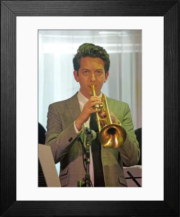 Framed Print : Freddie Gavita, Watermill Jazz Club, Dorking Surrey, 24 Sept 2019. Creator: Brian O Connor Framed Print : Freddie Gavita, Watermill Jazz Club, Dorking Surrey, 24 Sept 2019. Creator: Brian O Connor