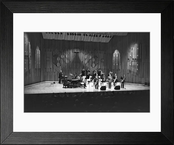 Framed Print : Frank Foster, Count Basie Orchestra, Barbican, London, 1986. Creator: Brian O Connor Framed Print : Frank Foster, Count Basie Orchestra, Barbican, London, 1986. Creator: Brian O Connor