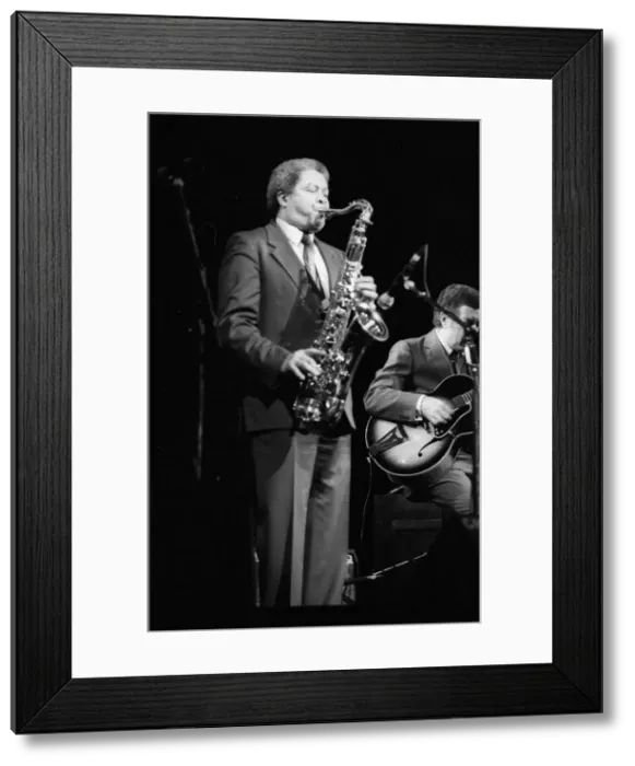 Framed Print : Frank Foster and Kenny Burrell, Dominion Theatre, London, Nov 1985. Creator: Brian O Connor Framed Print : Frank Foster and Kenny Burrell, Dominion Theatre, London, Nov 1985. Creator: Brian O Connor