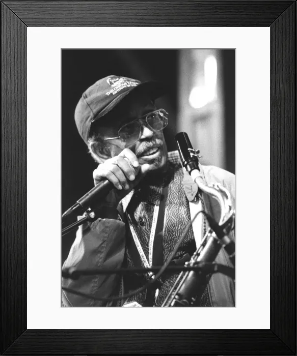 Framed Print : Jimmy Heath, North Sea Jazz Festival, The Hague, Netherlands, 2002. Creator: Brian Foskett Framed Print : Jimmy Heath, North Sea Jazz Festival, The Hague, Netherlands, 2002. Creator: Brian Foskett