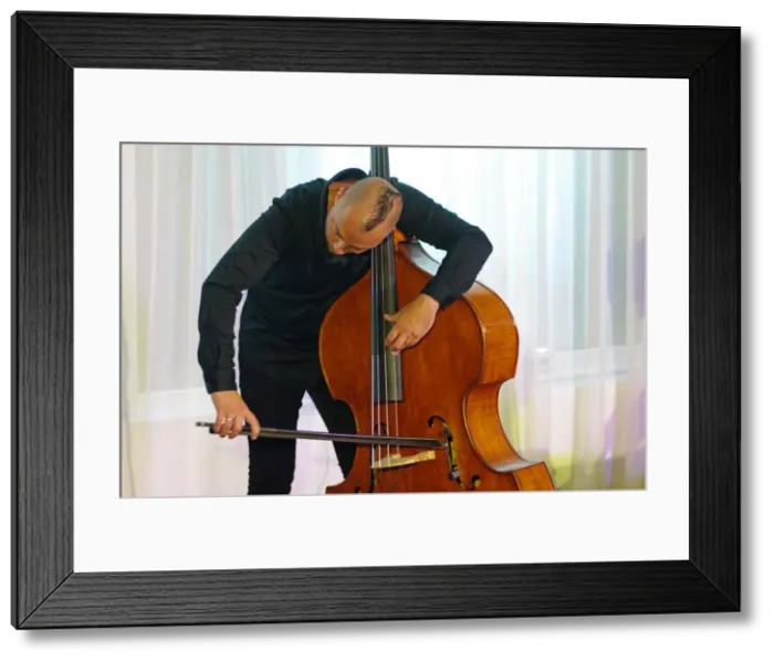 Framed Print : Audun Ramo, Watermill Jazz Club, Dorking, Surrey, 3 Sept 2019. Creator: Brian O Connor Framed Print : Audun Ramo, Watermill Jazz Club, Dorking, Surrey, 3 Sept 2019. Creator: Brian O Connor