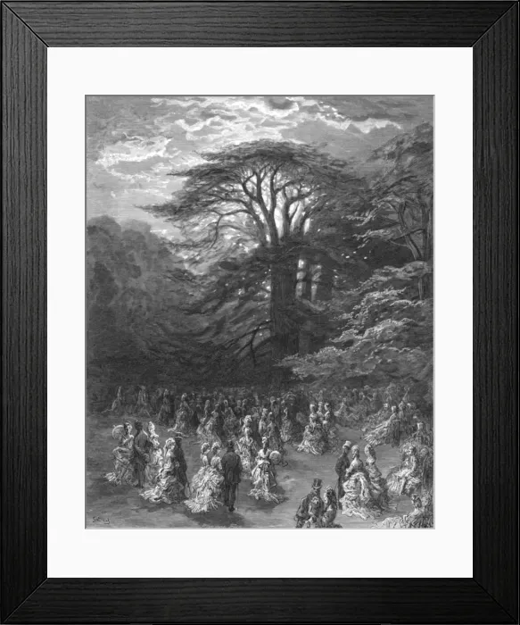 Framed Print : A Chiswick Fete, 1872. Creator: Gustave Doré Framed Print : A Chiswick Fete, 1872. Creator: Gustave Doré