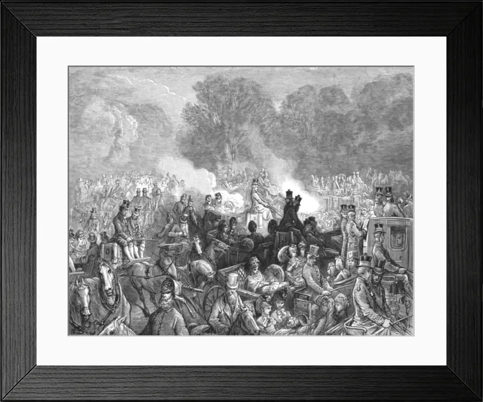 Framed Print : The Drive, 1872. Creator: Gustave Doré