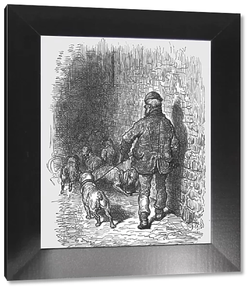 Bull Dogs, 1872. Creator: Gustave Doré