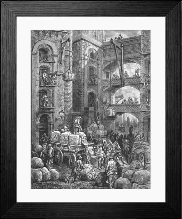 Framed Print : Pickle Herring Street, 1872. Creator: Gustave Doré Framed Print : Pickle Herring Street, 1872. Creator: Gustave Doré