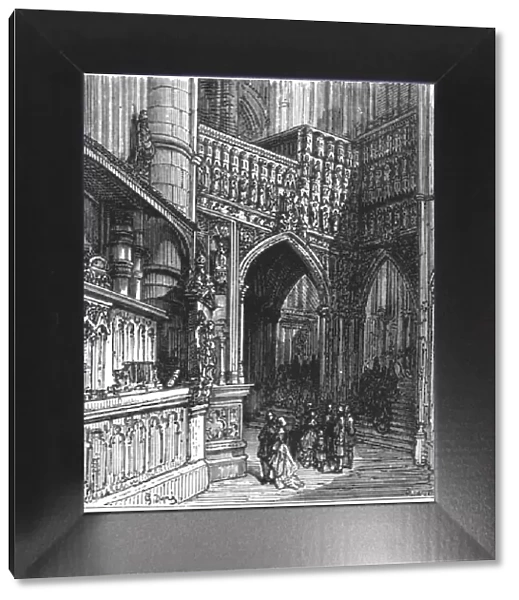 In the Abbey - Westminster, 1872. Creator: Gustave Doré
