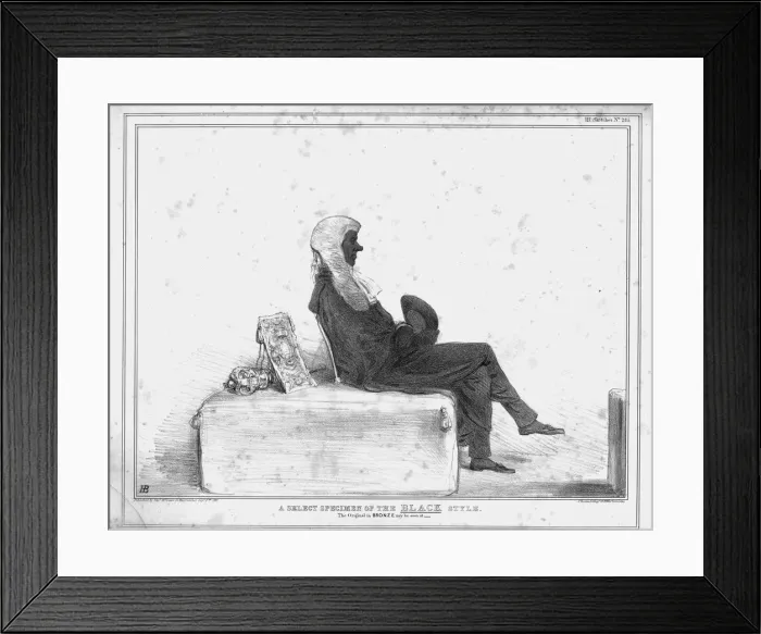 Framed Print : A Select Specimen of the BLACK Style, 1833. Creator: John Doyle Framed Print : A Select Specimen of the BLACK Style, 1833. Creator: John Doyle