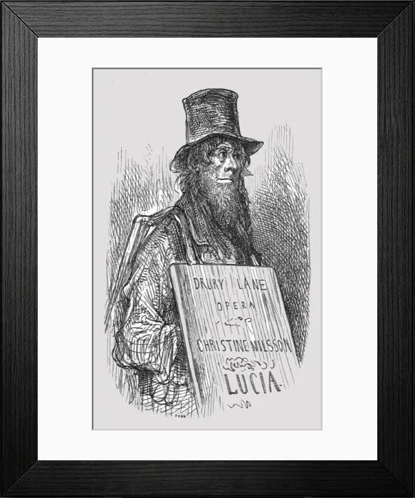 Framed Print : The Animated Sandwich, 1872. Creator: Gustave Doré Framed Print : The Animated Sandwich, 1872. Creator: Gustave Doré