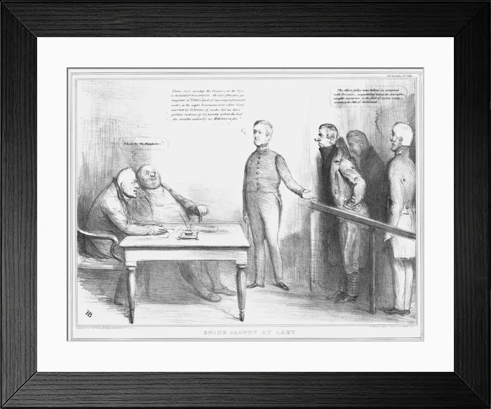 Framed Print : Swing Caught at Last, 1835. Creator: John Doyle Framed Print : Swing Caught at Last, 1835. Creator: John Doyle
