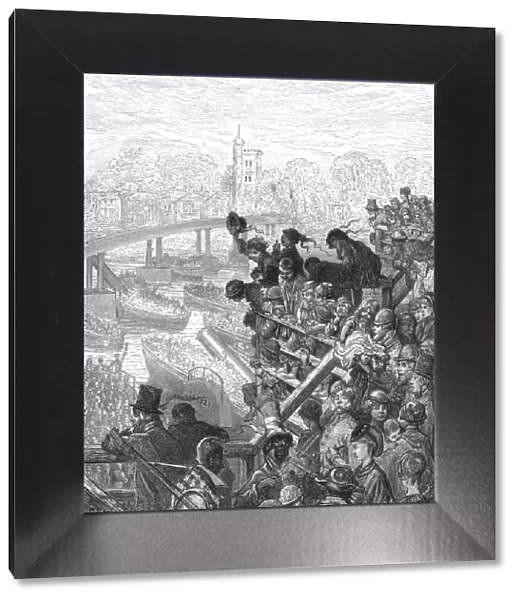 Putney Bridge - The Return, 1872. Creator: Gustave Doré