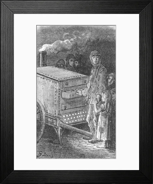 Framed Print : Baked Potatoe Man, 1872. Creator: Gustave Doré Framed Print : Baked Potatoe Man, 1872. Creator: Gustave Doré