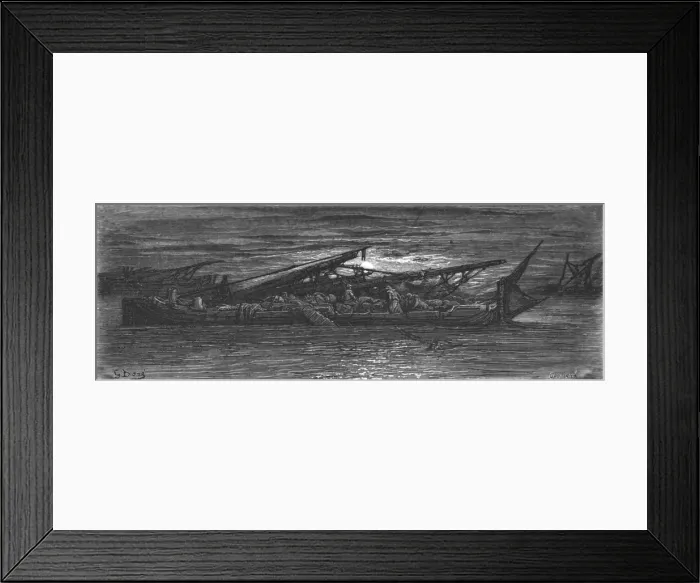 Framed Print : Between Bridges, 1872. Creator: Gustave Doré