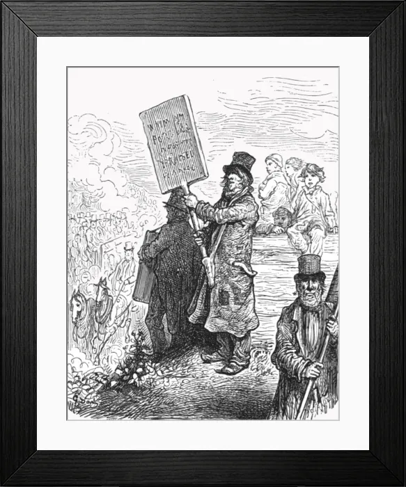 Framed Print : Bible Hawker, 1872. Creator: Gustave Doré Framed Print : Bible Hawker, 1872. Creator: Gustave Doré