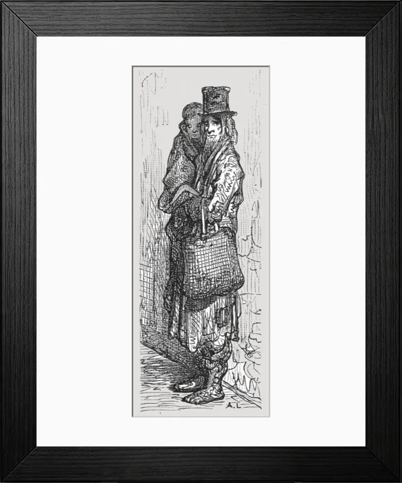 Framed Print : Broken Down, 1872. Creator: Gustave Doré Framed Print : Broken Down, 1872. Creator: Gustave Doré