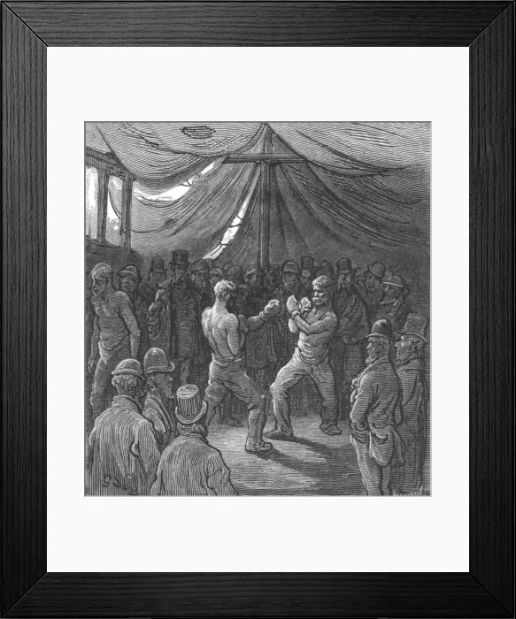 Framed Print : The Noble Art, 1872. Creator: Gustave Doré Framed Print : The Noble Art, 1872. Creator: Gustave Doré