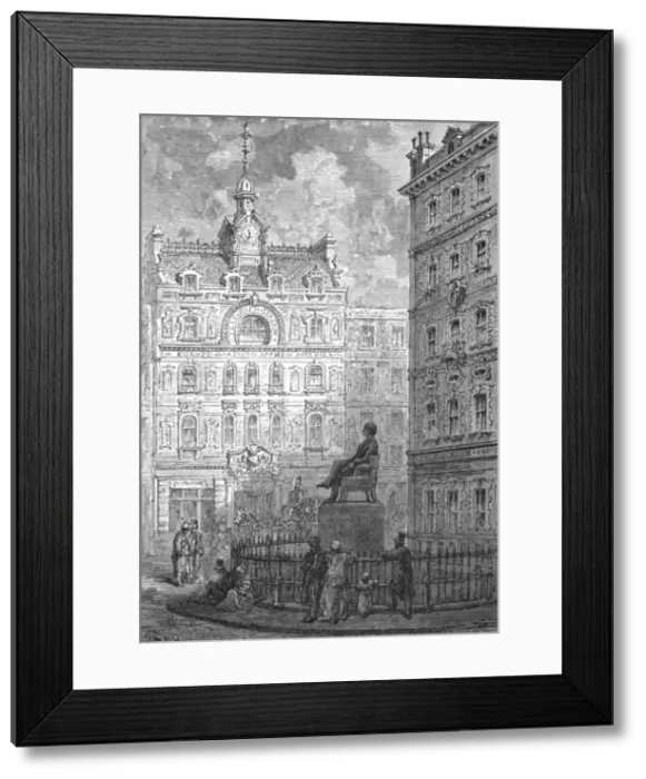 Framed Print : The Monument to George Peabody, 1872. Creator: Gustave Doré Framed Print : The Monument to George Peabody, 1872. Creator: Gustave Doré