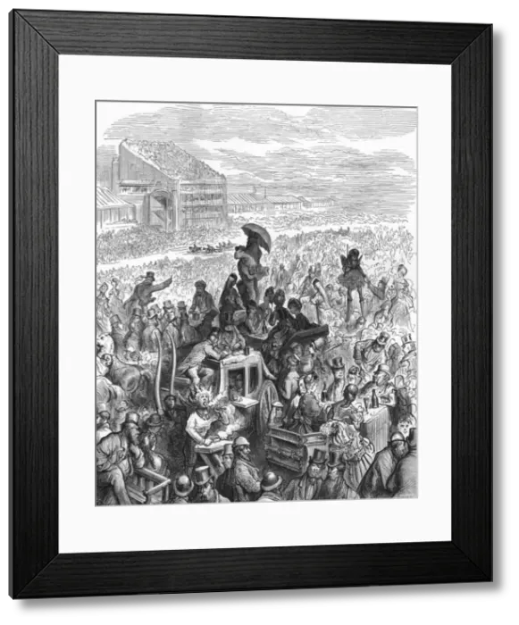 Framed Print : At Lunch, 1872. Creator: Gustave Doré Framed Print : At Lunch, 1872. Creator: Gustave Doré