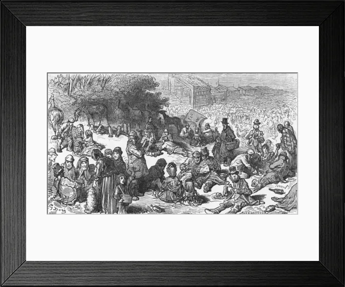 Framed Print : A Sketch on the Downs, 1872. Creator: Gustave Doré Framed Print : A Sketch on the Downs, 1872. Creator: Gustave Doré