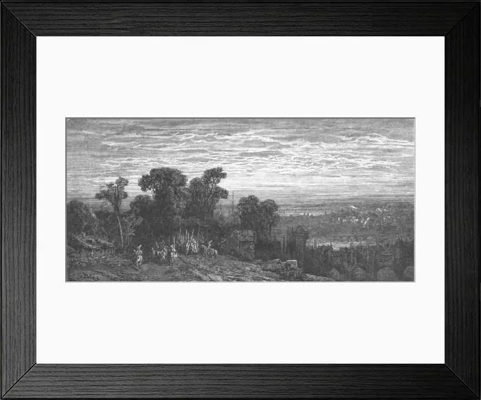 Framed Print : Hamstead Heath in the Olden Time, 1872. Creator: Gustave Doré Framed Print : Hamstead Heath in the Olden Time, 1872. Creator: Gustave Doré
