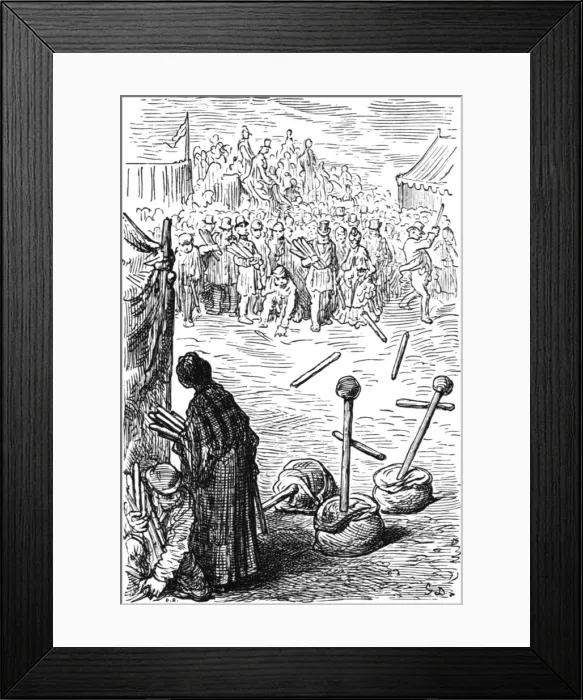 Framed Print : Three Sticks a Penny, 1872. Creator: Gustave Doré Framed Print : Three Sticks a Penny, 1872. Creator: Gustave Doré