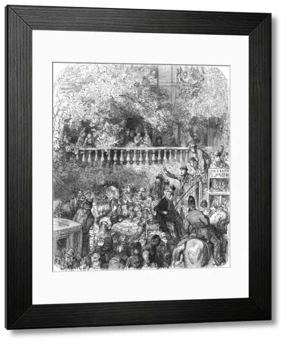 Framed Print : A Block on the Road, 1872. Creator: Gustave Doré Framed Print : A Block on the Road, 1872. Creator: Gustave Doré