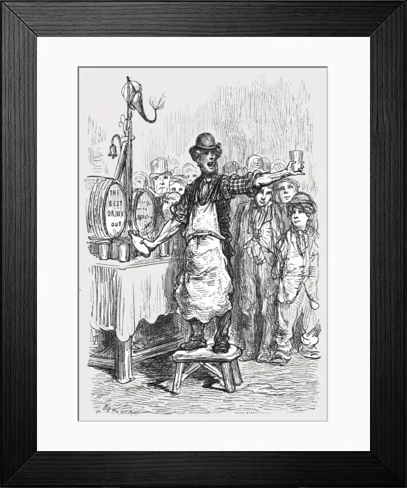 Framed Print : The Ginger Beer Man, 1872. Creator: Gustave Doré Framed Print : The Ginger Beer Man, 1872. Creator: Gustave Doré