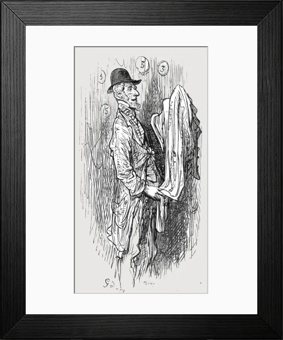 Framed Print : The Old Clothesman, 1872. Creator: Gustave Doré Framed Print : The Old Clothesman, 1872. Creator: Gustave Doré