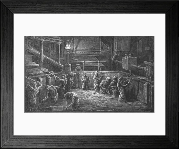 Framed Print : Mixing the Malt, 1872. Creator: Gustave Doré Framed Print : Mixing the Malt, 1872. Creator: Gustave Doré