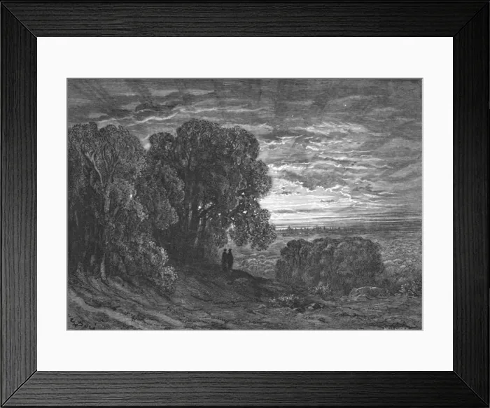Framed Print : The Two Pilgrims at Highgate, 1872. Creator: Gustave Doré Framed Print : The Two Pilgrims at Highgate, 1872. Creator: Gustave Doré