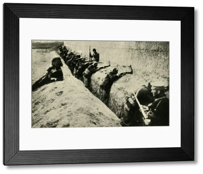 Framed Print : Armenians defending the city of Van, Turkey, First World War, 1915-1916, (c1920). Creator: Unknown Framed Print : Armenians defending the city of Van, Turkey, First World War, 1915-1916, (c1920). Creator: Unknown