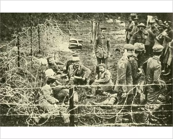 German prisoners of war, northern France, First World War, c1916, (c1920). Creator: Unknown