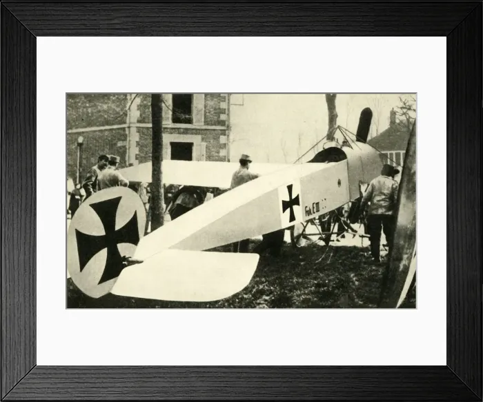 Framed Print : Captured German Fokker plane, First World War, 1915-1916, (c1920). Creator: Unknown Framed Print : Captured German Fokker plane, First World War, 1915-1916, (c1920). Creator: Unknown