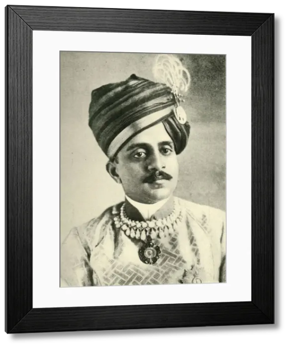 Framed Print : The Maharajah of Mysore, c1905, (c1920). Creator: Vandyk Framed Print : The Maharajah of Mysore, c1905, (c1920). Creator: Vandyk