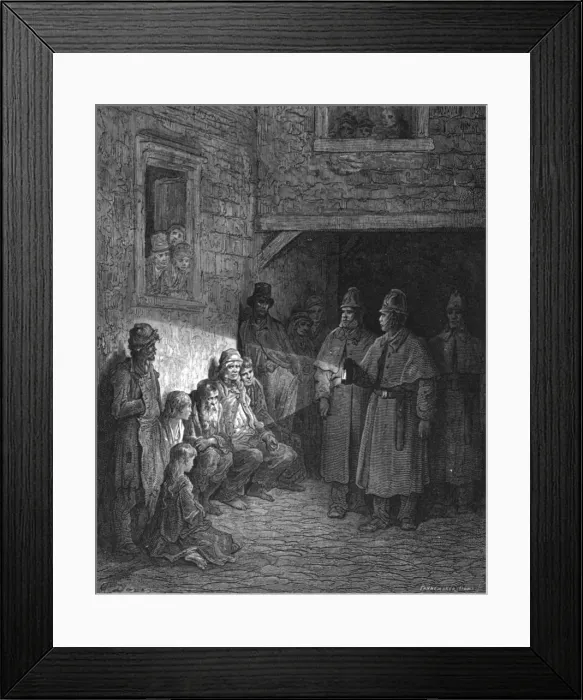Framed Print : The Bull s-Eye, 1872. Creator: Gustave Doré Framed Print : The Bull s-Eye, 1872. Creator: Gustave Doré
