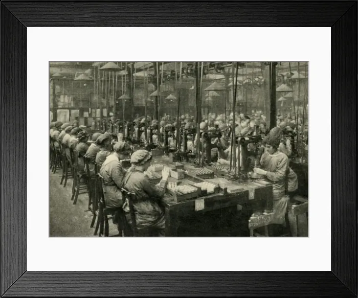 Framed Print : Women Workers and the War... First World War, 1914-1918, (c1920). Creator: Unknown Framed Print : Women Workers and the War... First World War, 1914-1918, (c1920). Creator: Unknown