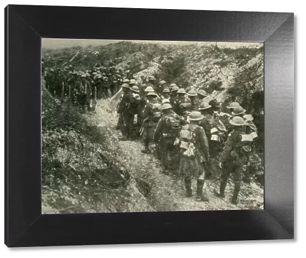 British soldiers at the front, First World War, 1914-1918, (c1920). Creator: Unknown