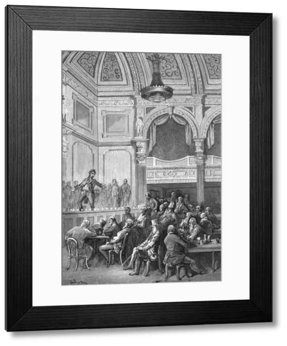 Framed Print : At Evans s, 1872. Creator: Gustave Doré Framed Print : At Evans s, 1872. Creator: Gustave Doré