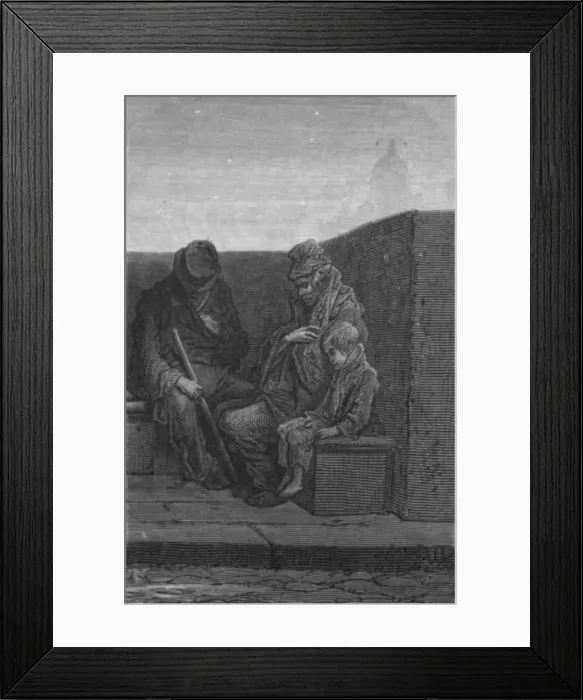 Framed Print : Penny Gaff Frequenters, 1872. Creator: Gustave Doré Framed Print : Penny Gaff Frequenters, 1872. Creator: Gustave Doré