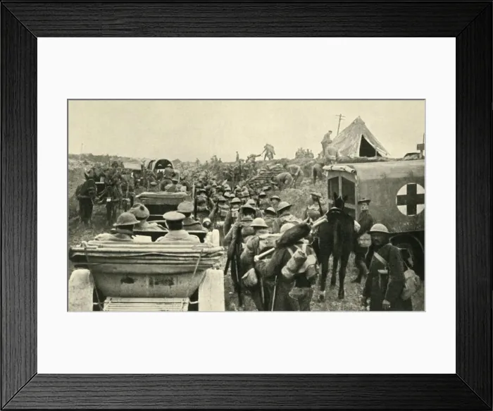 Framed Print : British soldiers on the Western Front, Belgium, First World War, 1917, (c1920). Creator: Unknown Framed Print : British soldiers on the Western Front, Belgium, First World War, 1917, (c1920). Creator: Unknown