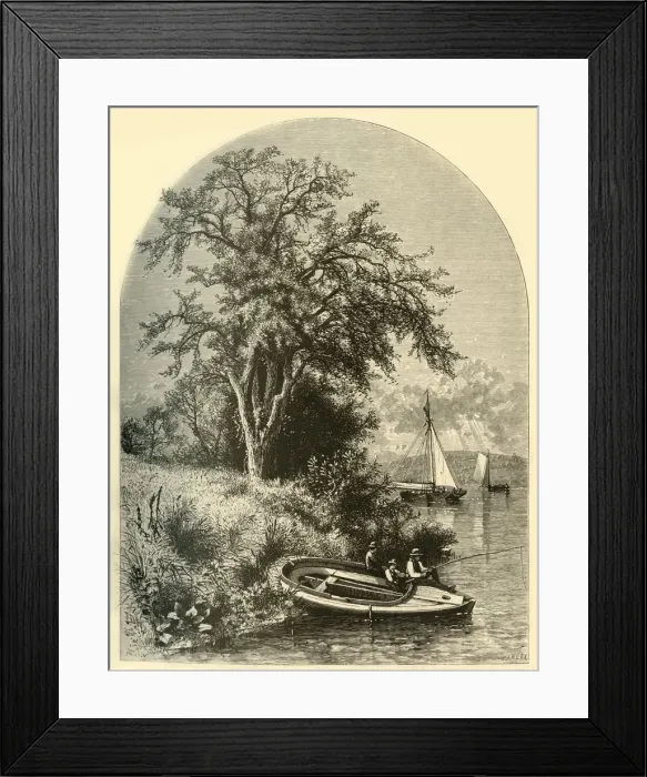 Framed Print : The Valley of the Connecticut, 1874. Creator: John J. Harley Framed Print : The Valley of the Connecticut, 1874. Creator: John J. Harley