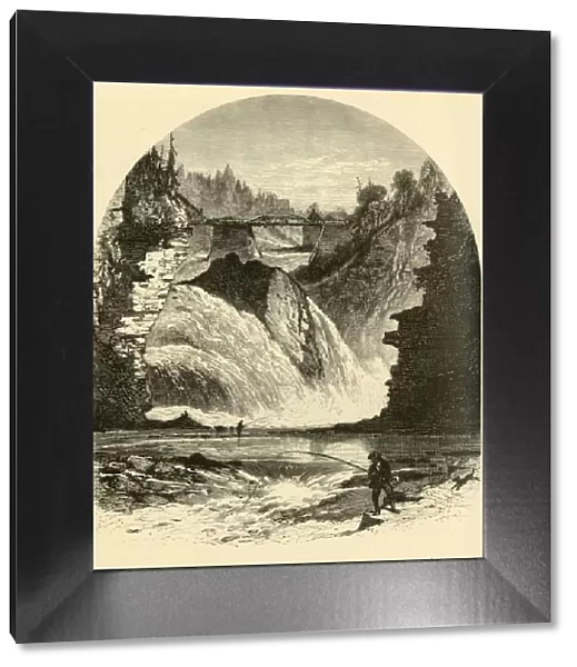 Birmingham Falls, Ausable Chasm, 1874. Creator: Harry Fenn