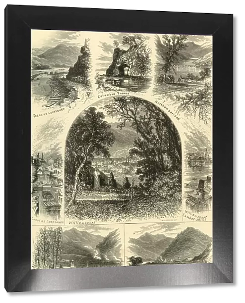 Scenes on the Susquehanna, 1874. Creator: W. H. Morse