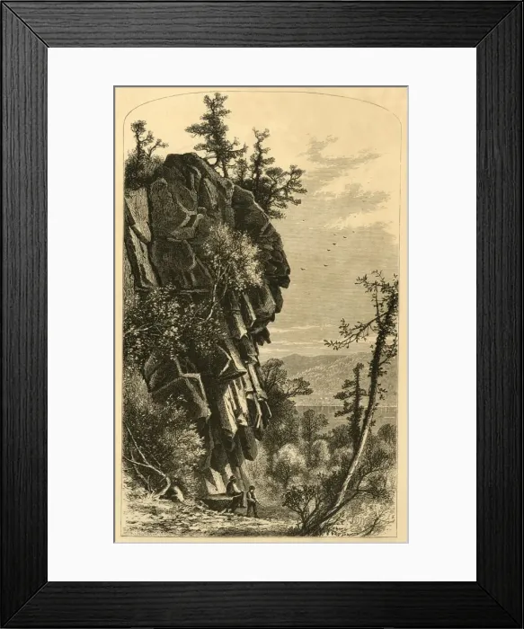 Framed Print : Titans Pier, Mount Holyoke, 1874. Creator: James H. Richardson Framed Print : Titans Pier, Mount Holyoke, 1874. Creator: James H. Richardson