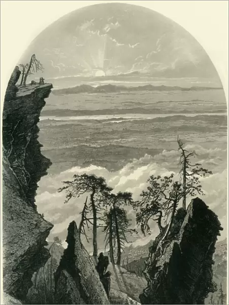 The Catskills, Sunrise from South Mountain, 1874. Creator: Samuel Valentine Hunt