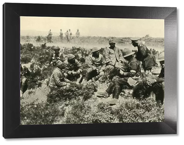 Prisoners of War: interrogating captured Turks, First World War, c1917-1918, (c1920)