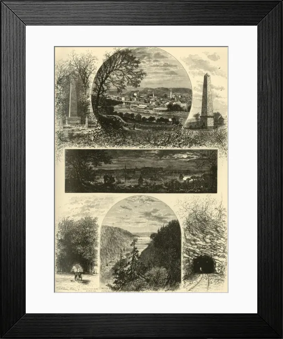 Framed Print : New London and Norwich, 1874. Creator: J. Augustus Bogert Framed Print : New London and Norwich, 1874. Creator: J. Augustus Bogert