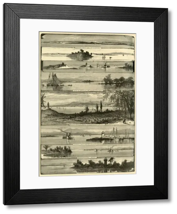 Framed Print : Lake Champlain, from Plattsburg to St. Albans, 1874. Creator: William James Palmer Framed Print : Lake Champlain, from Plattsburg to St. Albans, 1874. Creator: William James Palmer