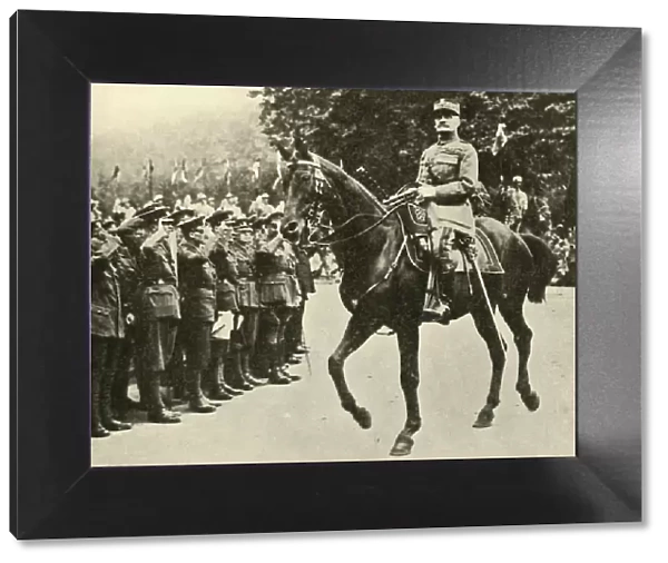 Marshal Foch at the Victory Day Procession, London, 19 July 1919, (c1920). Creator: Unknown