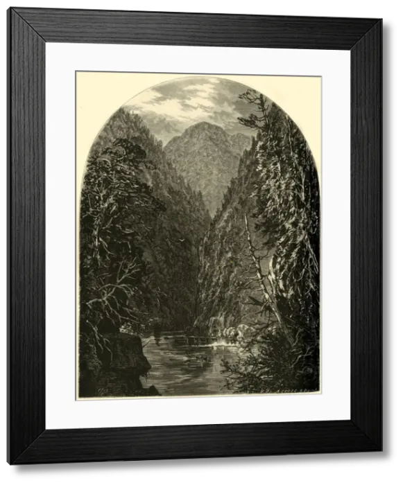 Framed Print : Narrows near Lewistown, 1874. Creator: Adolf Closs Framed Print : Narrows near Lewistown, 1874. Creator: Adolf Closs